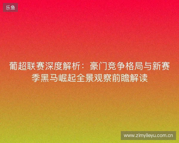 葡超联赛深度解析：豪门竞争格局与新赛季黑马崛起全景观察前瞻解读